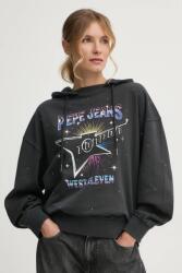 Pepe Jeans felső LILIAN szürke, női, nyomott mintás, kapucnis, PL581469 - szürke L