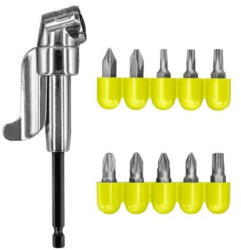 RYOBI sarokcsavarozó adapter bitekkel RAKRAD11 11 részes (5132004834) - hardtools