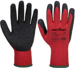 Portwest A100 Latex mártott kesztyű Piros/Fekete - XL (PW-A100R8RXL)