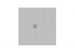 RAVAK Slate Pro zuhanytálca 80x80 Smoke Grey XA03443O010
