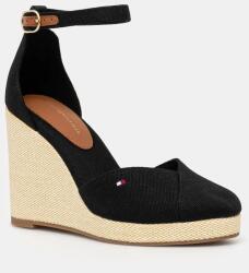 Tommy Hilfiger espadrilles FLAG HIGH WEDGE ESPAD CLOSED TOE fekete, éksarkú, FW0FW08494 - fekete Női 40