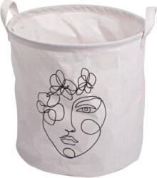 Cos de depozitare cu imprimeu GUSTA 30x30 cm, alb