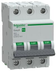 Schneider Electric EZ9F27363 EASY9 PRO Kismegszakító 6kA, 3P, B, 63A