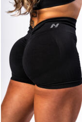 Nebbia High Waisted Push-Up Shorts TOTALLY SEAMLESS 304 fekete, M