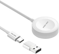 VEN-DENS WLC012, 5W, Apple Watch, USB Type C + USB, Hordozható, Mágneses okosóra töltő (VD-WLC012)