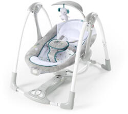 Ingenuity Nash 2in1 Rezgő Hinta Dallamokkal Újszülött Kortól - 5 Hintázási Sebesség, 12 Dallam, 4 Természetes Hang, USB-Csatlakozás, 9kg Súlyhatárig (074451120556)