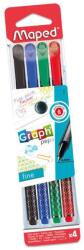 Maped Graph`Peps Premium tűfilc készlet, 0, 4 mm, 4 hagyományos szín (IMA749020)