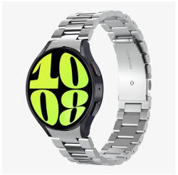 Samsung Galaxy Watch 6 (44mm) SM-R940 / R945, fém pótszíj, Spigen Modern Fit, ezüst
