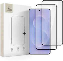 Tech-Protect Samsung Galaxy S25 Edge Kijelzővédő Üvegfólia - Tech-Protect Glass Fit+ - Fekete x 2 db (WR-194579)