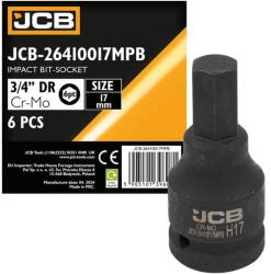 JCB JCB 26410017MPB ütvecsavarozó bitfej 3/4" 17 mm (JCB-26410017MPB)