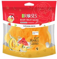 Nature of Agiva Roses Fruit Salad 2: 1 Tusoló szivacs szappangolyókkal dinnye és méz illattal - hajvarazs