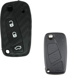  Peugeot 3 gombos szilikontok karbon (SFI025KA)