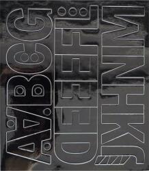  Öntapadós matrica, 5 cm-es, betűlap, ABC első fele, fekete (500 - 50FEK) - molnarpapir