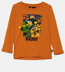 Lego gyerek pamut hosszú ujjú felső LWTANO 621 narancssárga, nyomott mintás, 12011285 - narancssárga 92