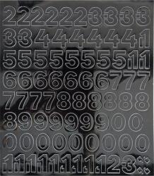  Öntapadós matrica, 2 cm-es, számlap, fekete (500 - 21FEK) - molnarpapir