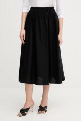Barbour szoknya vászonkeverékből Elsie fekete, midi, harang alakú, LSK0122BK11 - fekete 40