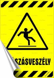  Információs matrica, 25x17, 5 cm, Csúszásveszély (221 - 270)