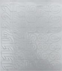  Öntapadós matrica, 3 cm-es, számlap, fehér (500 - 31) - molnarpapir