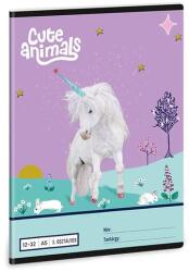 Ars Una Füzet vonalas ARS UNA A/5 32 lapos 12-32 3. osztályos Cute Animals-Unicorn (53604484) - fotoland