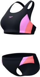 Speedo Colourblock Splice 2PC 2.0 Neon Violet XXL - UK40