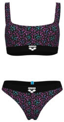 arena Monogram Elastic Bikini Brallette Black/Multi XL - UK38