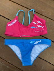 B2S Női fürdőruha BornToSwim Sharks Bikini Blue/Pink XL