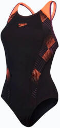 Speedo Placement Laneback Black/Siren Red/Plum Dandy S - UK32