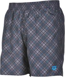 arena Úszónadrág Arena Printed Check 2 Boxer Grey/Turquoise S