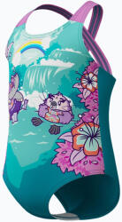 Speedo LTS Printed Crossback Girls Violet/Neon 6-9 Hónapos