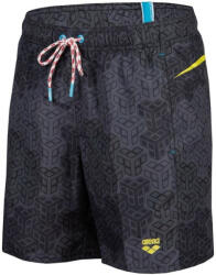arena Beach Boxer Allover Printed Pro Black Multi/Soft Green