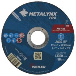 Metalynx PRO METAL vágókorong 125x1, 0x22, 2 A60T-BF (010103-0033) - hegessz
