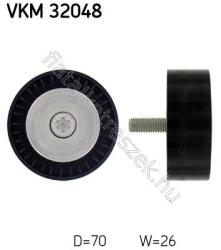 SKF Szíjtárcsa/vezetőgörgő, Hosszbordás Szíj Saab 9-3 (ys3f, E79, D79, D75) (vkm 32048)