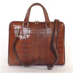  Barna bőr női irattáska (22-06 Brown)