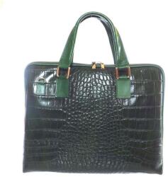  Zöld bőr női irattáska (22-06 GREEN)