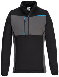 Portwest WX3 félzippzáras polár pulóver (T755BKRXL) - munkavedelemplusz