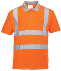 Portwest Jól láthatósági teniszpóló vasúti dolgozók részére (RT22ORRM)