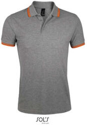 SOL'S Pasadena Men - galléros póló (so00577gr-nv-2xl)