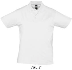 SOL'S Prescott Men - galléros póló (so11377wh-s)