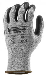 Coverguard SC560N vág. biz. kesztyű tenyerén dupla fekete nitril (1CRNB10)