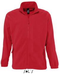 SOL'S North 100% Poliészter Unisex Zipp-Záras Pulóver (so55000re-5xl)
