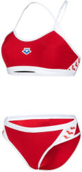 arena icons bikini cross back solid red/white xs - uk30 Costum de baie dama