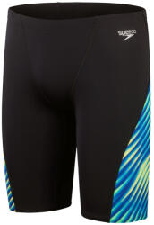 Speedo allover digi v-cut jammer black/true cobalt xxl - uk40