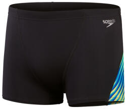Speedo allover digi v-cut aquashort black/true cobalt s - uk32