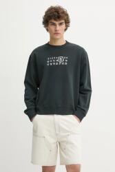 MM6 Maison Margiela pamut melegítőfelső fekete, nyomott mintás, SH2GU0021 - fekete S