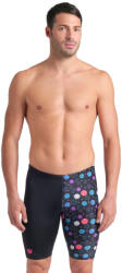 arena performance funny prints contour swim jammer black multi xxs -
