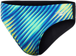 Speedo allover digital 7cm brief black/true cobalt s - uk32