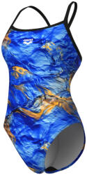 arena performance gold leaves challenge back blue river multi/black l Costum de baie dama