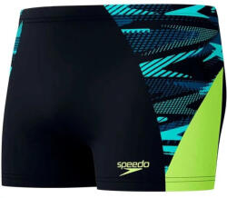 Speedo eco endurance+ max splice aquashort black/hyper yellow s - uk32