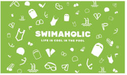 Swimaholic swimming world microfibre towel verde Prosop
