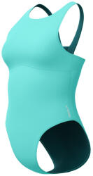 Speedo solid high neck arctic glass blue xl - uk38 Costum de baie dama